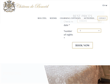 Tablet Screenshot of chateaudebouceel.com